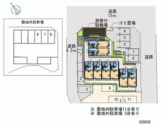 ★手数料０円★鴻巣市北新宿　月極駐車場（LP）